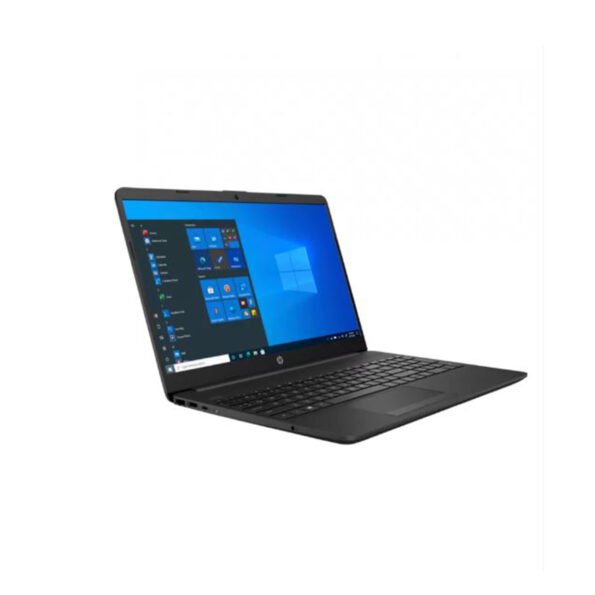 HP 250 G8 Notebook Side View with Open Screen Running Windows 11