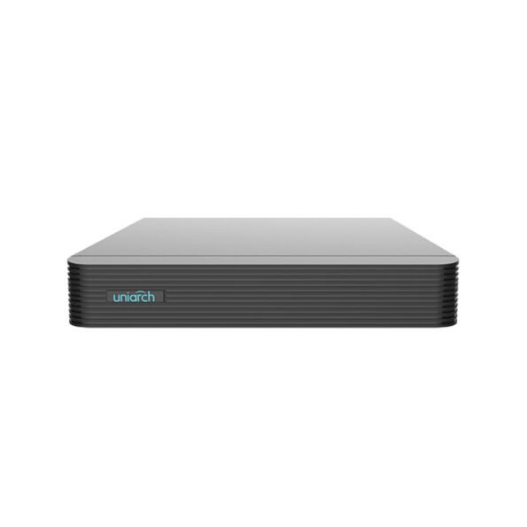 The UNIARCH XVR-116G2 is a robust 16-channel DVR that supports multiple camera formats, including AHD, TVI, CVI, CVBS, and IP cameras. With support for H.265 and H.264 compression, the DVR optimizes storage and bandwidth usage while delivering high-definition video output through HDMI and VGA. It is designed for long-distance video transmission over coaxial cables, providing flexible installation options for large-scale surveillance systems.