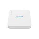 The UNIARCH NVR-108LS-P8 is a 8-channel NVR with PoE functionality, supporting Ultra 265, H.265, and H.264 video compression. It provides simultaneous HDMI and VGA output and supports recording resolutions up to 5MP. This NVR is ideal for medium-scale surveillance systems with up to 6TB of storage capacity and cloud upgrade support.