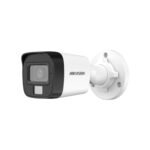 The DS-2CE16K0T-LPFS (3.6mm) is a 3K Smart Hybrid Light mini bullet camera designed for outdoor use, featuring 24/7 color and IR imaging with an F2.0 aperture. It offers an 81.3° horizontal field of view with a 3.6mm fixed lens and provides up to 25 meters of IR and 20 meters of white light night-time imaging. The camera includes a built-in microphone for high-quality audio and is IP67-rated for protection from dust and water.