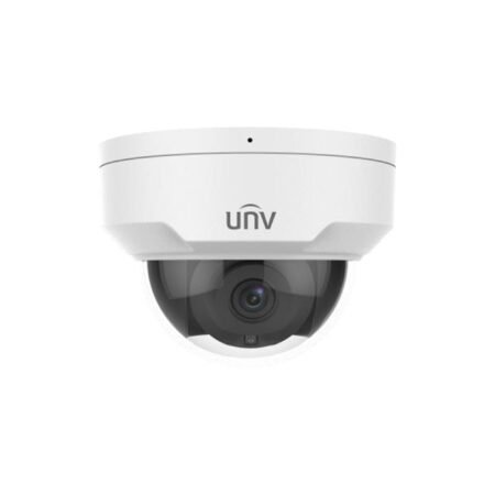 Front view of the IPC322LB-ASF28K-A 2MP HD IR Fixed Dome Network Camera showing the lens and robust dome design."