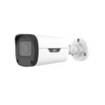 Right-angled side view of IPC2325LB-ADZK-H 5MP Motorized Bullet Network Camera with dual LED lights.