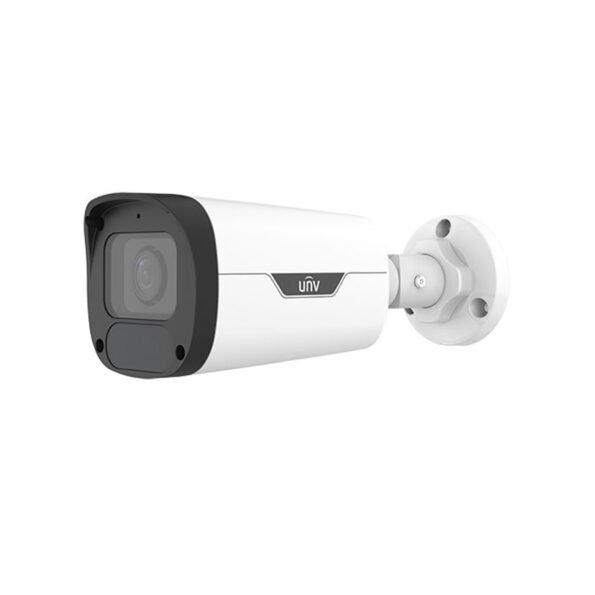Right-angled side view of IPC2325LB-ADZK-H 5MP Motorized Bullet Network Camera with dual LED lights.