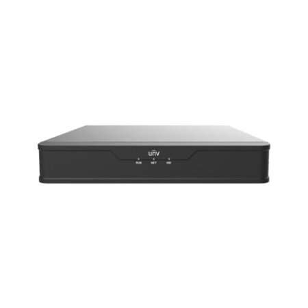 The NVR301-16S3 is a capable 16-channel NVR that supports Ultra 265, H.265, and H.264 video formats, providing high-quality video recording up to 8MP resolution. With ONVIF conformance and RTSP support, it integrates easily with most IP cameras. The 1 SATA HDD slot provides up to 10TB of storage, making it suitable for mid-size surveillance systems. The system supports cloud upgrades for easy maintenance and ensures efficient bandwidth and storage usage with Ultra 265 compression.