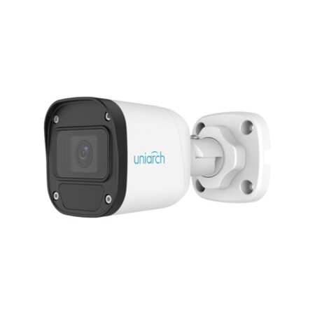 The Uniarch IPC-B122-PF40 is a 2MP fixed bullet network camera with Smart IR technology for night vision up to 30 meters, Ultra 265 video compression, and an IP67-rated weatherproof design, ideal for outdoor surveillance in harsh environments.