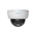 The Uniarch IPC-D122-PF28 is a 2MP vandal-resistant IR dome camera featuring Smart IR technology with 30m night vision, Ultra 265 compression, and IK10 vandal protection, perfect for tough environments and extreme weather conditions.