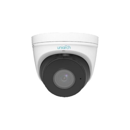The IPC-T312-APKZ is a 2MP motorized zoom dome camera with a 2.8~12mm lens, supporting Smart IR with a range of 30m. It features a built-in microphone, 120dB WDR, and 2D/3D DNR for high-quality video capture. The camera is IP67 rated, making it suitable for both indoor and outdoor installations, and supports ONVIF integration.