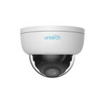 The IPC-D125-PF28 is a 5MP vandal-resistant dome network camera featuring Smart IR up to 30m, Ultra 265 compression, and IK10 vandal resistance. It is perfect for both indoor and outdoor installations with its IP67 waterproof rating and DWDR for enhanced image quality.