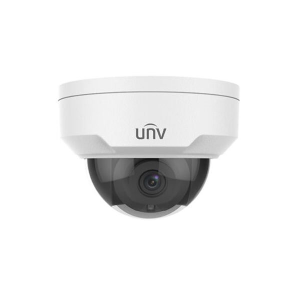 Front view of the IPC322LB-SF28K-A 2MP HD IR Fixed Dome Network Camera showing the lens and robust dome design."
