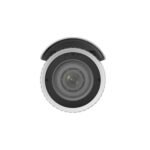 The DS-2CD1623G0-IZ is a 2 MP bullet camera with a motorized varifocal lens (2.8-12 mm) for flexible field-of-view adjustment. It supports Digital WDR, 3D DNR, and Smart IR for excellent imaging in various lighting conditions, including up to 50 meters of IR range. The camera is IP67-rated for outdoor use and supports H.265+ compression for efficient video storage.