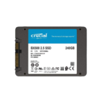 The Crucial BX500 240GB SATA SSD offers a perfect balance of performance and reliability. It’s engineered to deliver faster boot times and improve system responsiveness, making it a popular choice for users looking to upgrade their laptop or desktop storage.